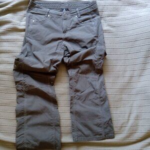 Kuhl Women's Hiking Pants Dark Grey/Blue Size 12 Short